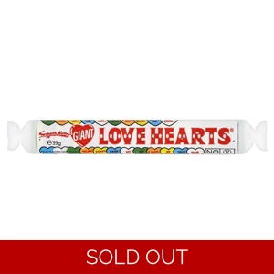 Swizzels Love Hearts Sweets Giant Sized Roll Packs